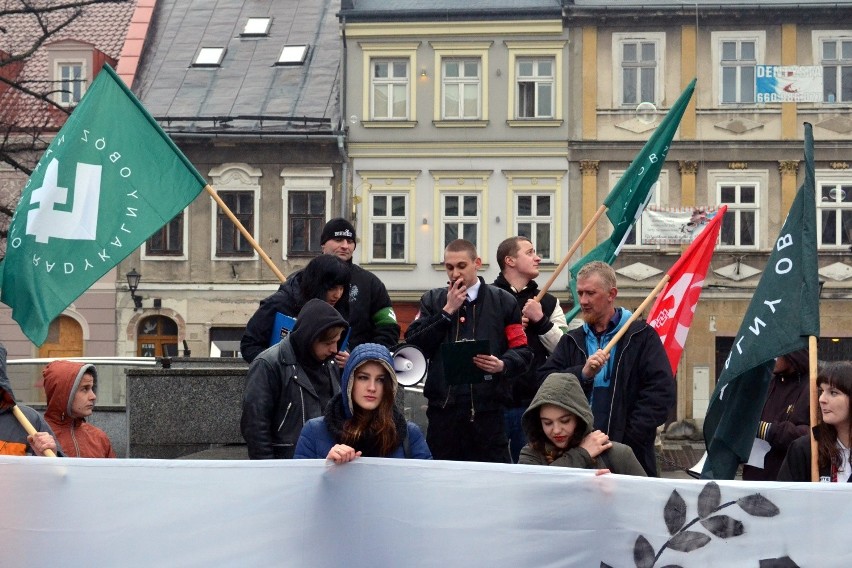Manifestacja antyimigracyjna w Bielsku-Białej