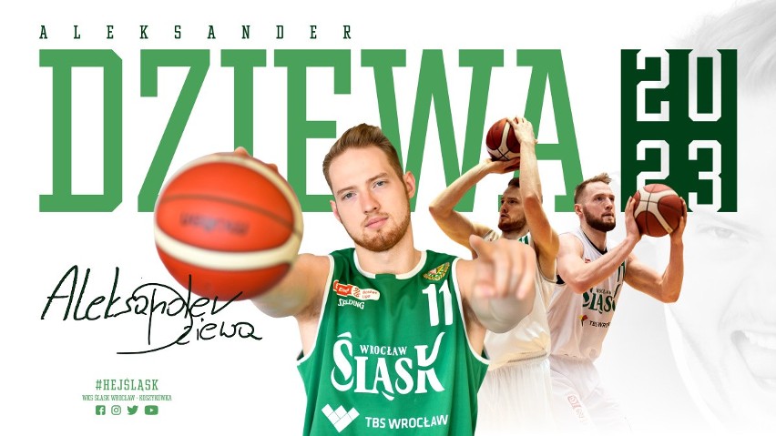 Aleksander Dziewa zostaje w Śląsku Wrocław. Lider koszykarskiego WKS-u podpisał kontrakt do końca sezonu 2022/2023