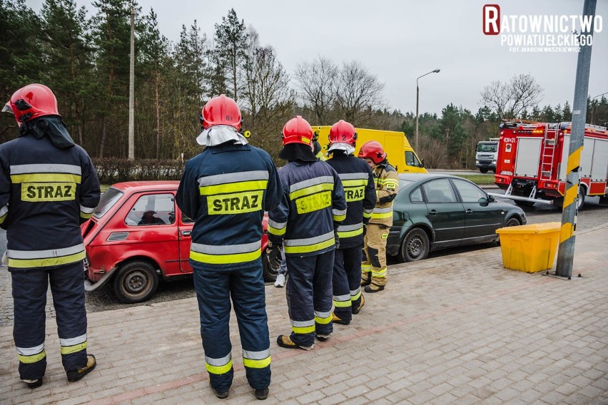 Ełk. Karambol na ul. Grajewskiej. Ucierpiał m. in. maluch (zdjęcia) 