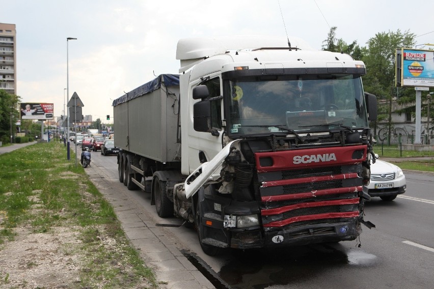 Wypadek na Ruczaju w Krakowie.