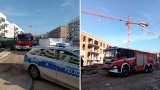Tragedia na budowie na toruńskim Jarze. Nie żyje robotnik, który wpadł do szybu