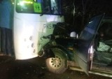 Czarna Białostocka. Groźny wypadek. Autobus zderzył się z daewoo. W środku były dzieci