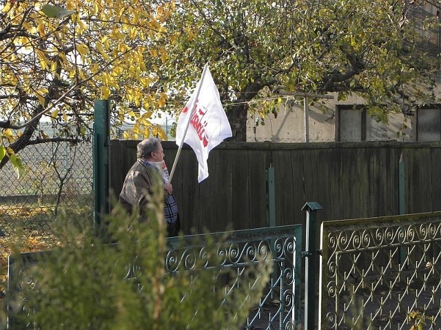 Andrzej Nowacki był jednym z kilkudziesięciu związkowców "Solidarności", którzy na początku listopada przyjechali do miejscowości Czerniak