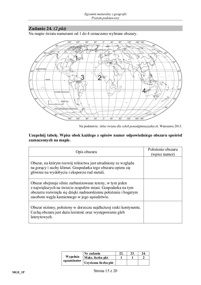 We wtorek MATURA Z GEOGRAFII 16.05.2017 tysiące uczniów w...