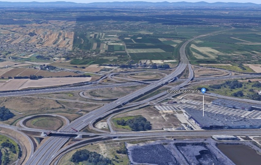 Węzeł autostradowy Gliwice Sośnica, łączący autostradę A1 i...