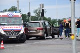 Wypadek przed mostami w Malborku. Siedem osób rannych [zdjęcia, wideo]