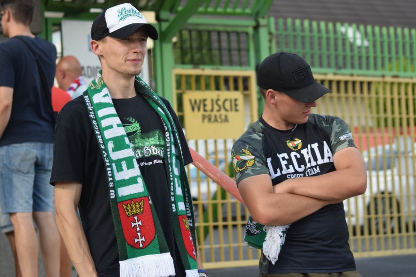 Kibice na meczu Raków Częstochowa - Lechia Gdańsk