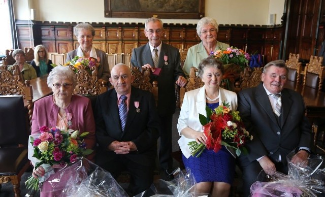 Trzy pary świętowały 50-lecie ślubu, a jedna już 55-lecie.  