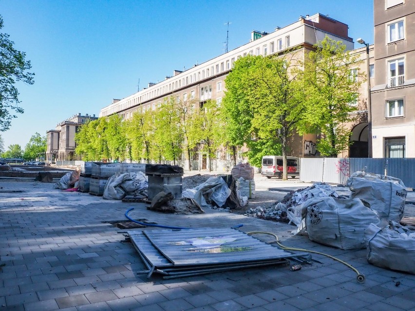 Kraków, Nowa Huta, aleja Róż. Rośliny, które znajdowały się...