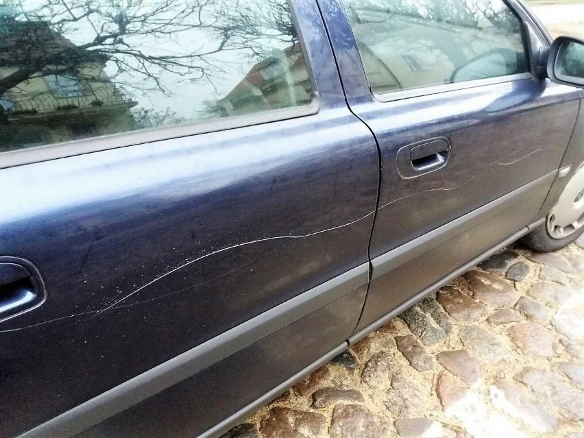 Gdańsk: Mężczyzna rysował samochody śrubokrętem albo szkłem. Wpadł w ręce policji [zdjęcia]