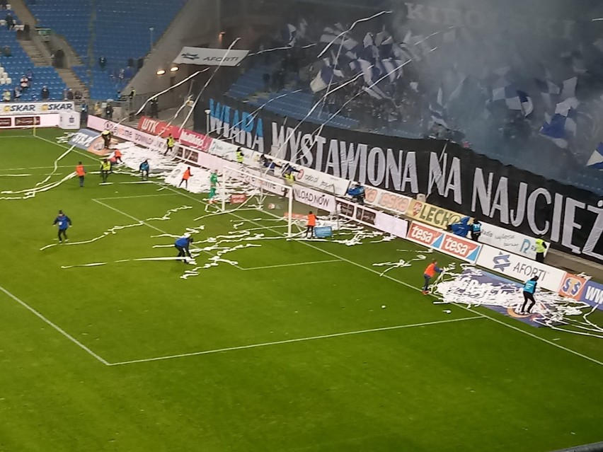 Podczas meczu Lech Poznań - Wisła Płock (2:1) atmosfera na...