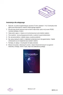 Arkusz maturalny z biologii - matura próbna w formule 2023