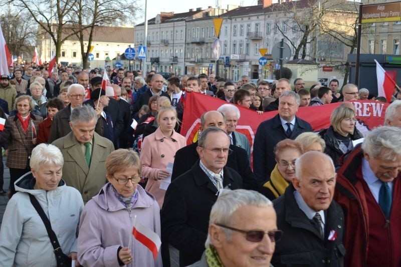 Częstochowa. Marsz Niepodległości środowisk prawicowych