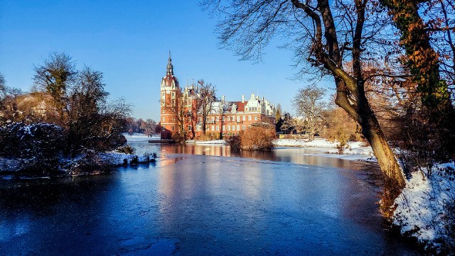 Park Mużakowski zimą wygląda magicznie. Zobaczcie te fotografie >>>