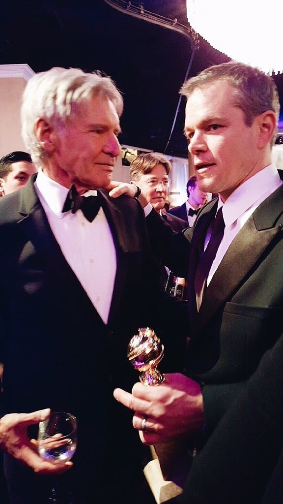 Harrison Ford i Matt Damon

twitter.com/goldenglobes