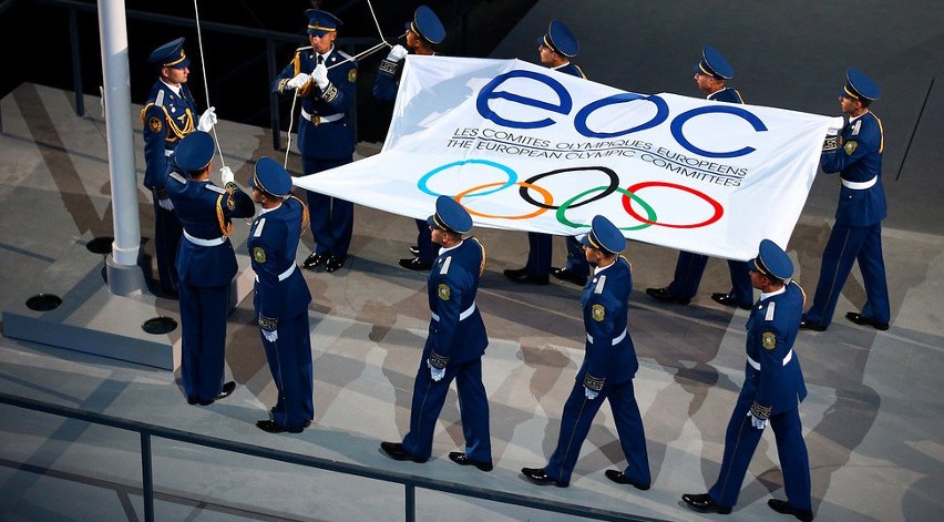 Ceremonia otwarcia igrzysk europejskich w Baku w 2015 roku.