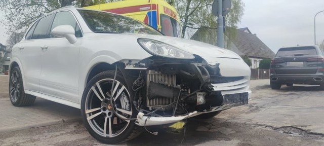 Wypadek samochodowy w Koszalinie.