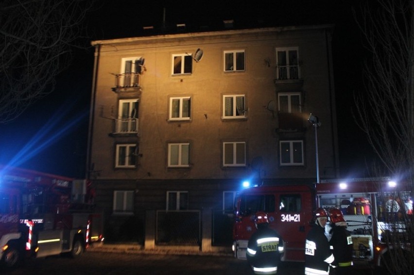 Pożar w Kaliszu: Przy Wrocławskiej płonął blok spółdzielczy