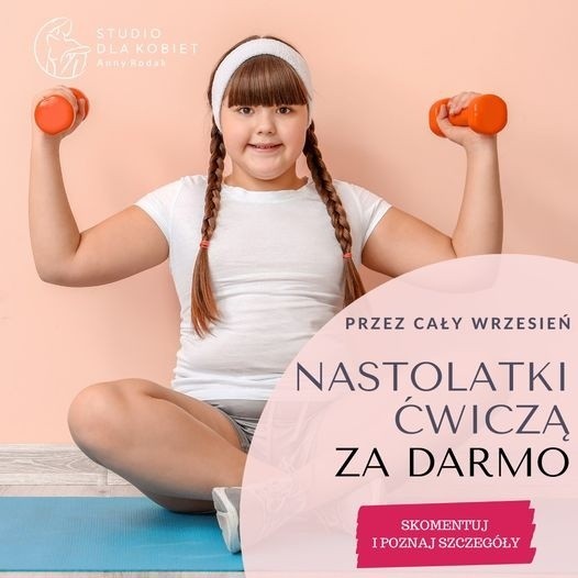 Nastolatki ćwiczą za darmo w Studio dla Kobiet Anny Rodak w Kielcach. To walka z otyłością