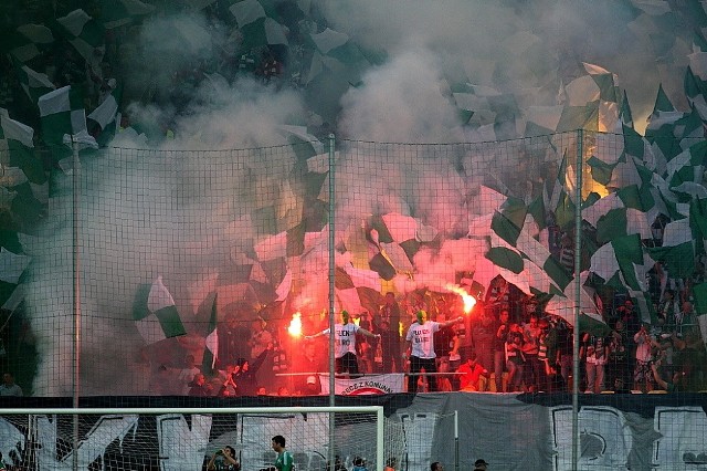 Kibice na meczu Lechia Gdańsk - Legia Warszawa