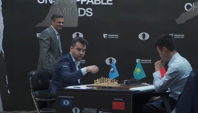 W trzeciej partii meczu o światowy czempionat w szachach Rosjanin Jan Niepomniaszczij zgodził się z Chńczykiem Dingiem Lirenem na remis