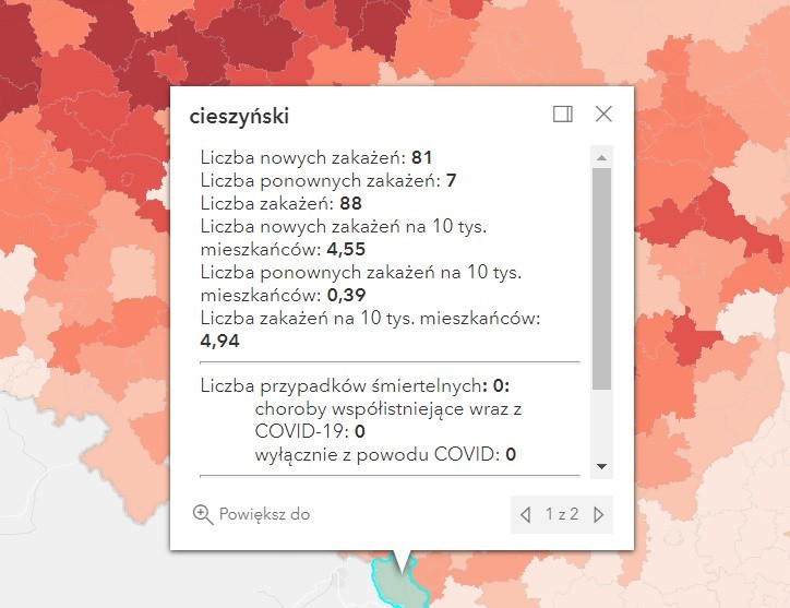 Jak sytuacja wygląda w miastach i powiatach woj. śląskiego?...