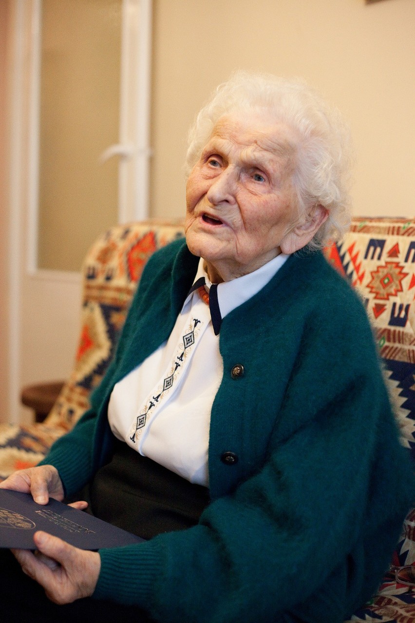 Weronika Boryczko z Bochni świętowała swoje 106. urodziny, jest najstarszą mieszkanką powiatu bocheńskiego