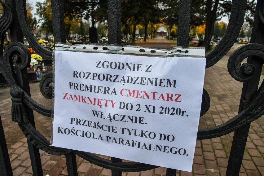 Cmentarze będą zamknięte do poniedziałki, 2 listopada,...