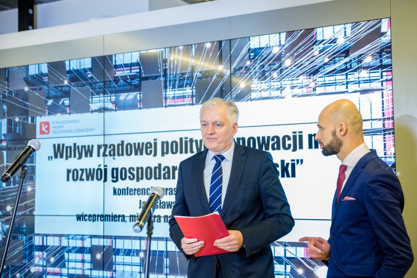 Wicepremier Jarosław Gowin wizytował wczoraj Krakowski Park...