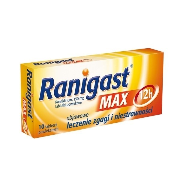 Ranigast Max 150 mg 10 tabletek Decyzja 75 WC 2019