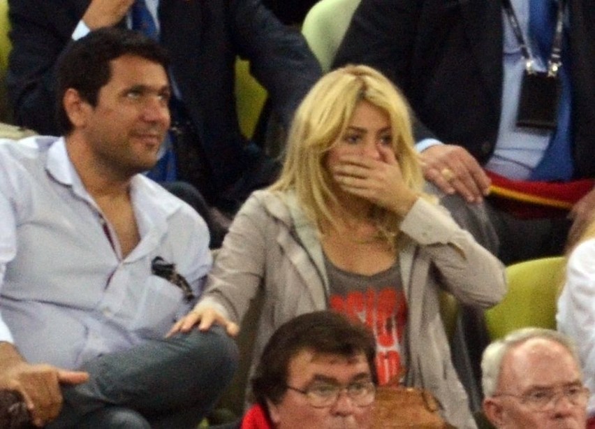 Shakira na meczu Hiszpania - Chorwacja