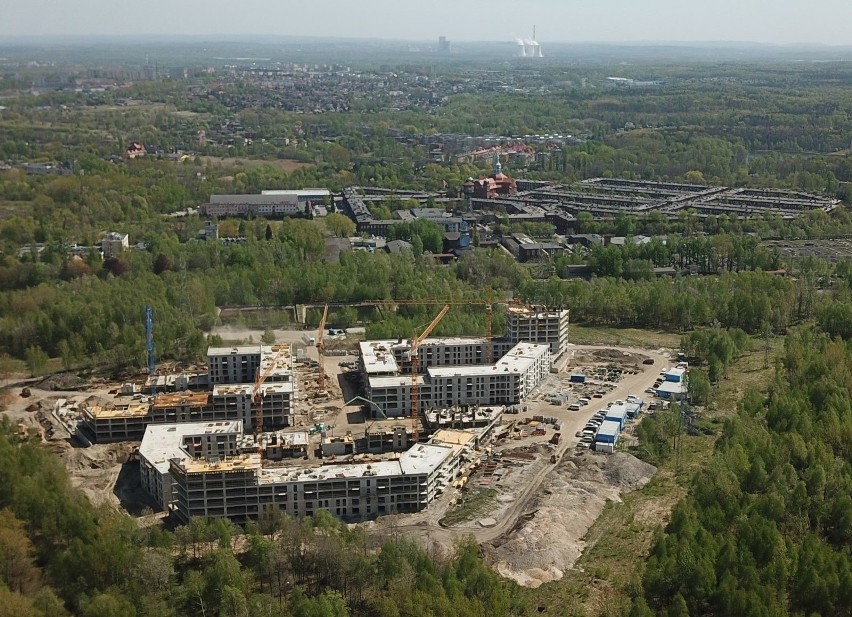 Zdjęcia z budowy osiedla Nowy Nikiszowiec w Katowicach