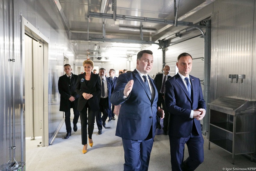 Prezydent Andrzej Duda odwiedził Zakład Przetwórstwa Mięsnego w Nowej Wsi Szlacheckiej