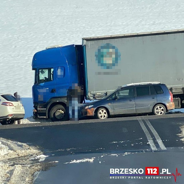 Zderzenie na DK75 w Okocimiu, koło Brzeska, 5.12.2023