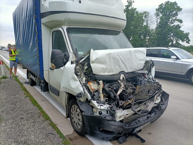 Wypadek w okolicach Kątów Wrocławskich i potężne korki