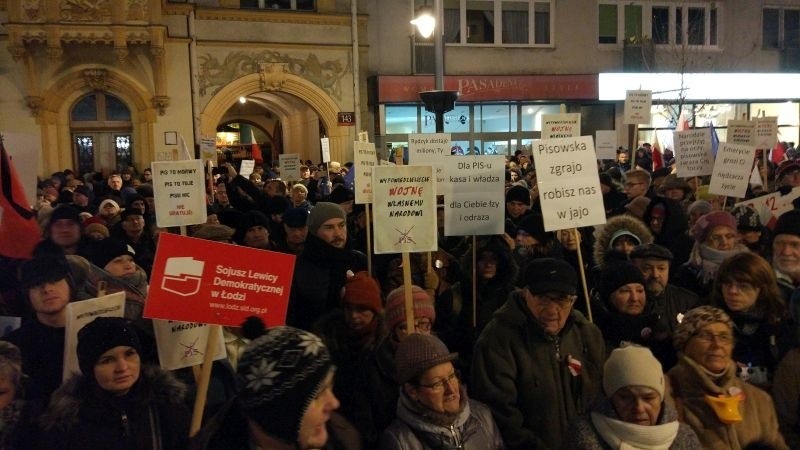 Protest na Pietrynie.