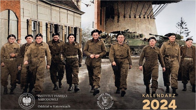 Kalendarz na 2024 upamiętniający największe bitwy Polskich Sił Zbrojnych w 1944 roku