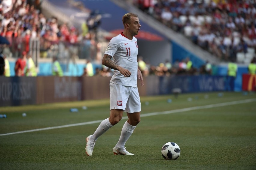 Kamil Grosicki z Japonią kilka razy zagroził bramce rywali