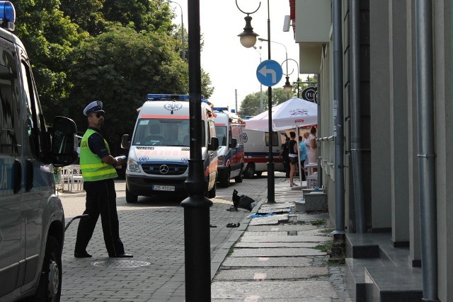 Do wypadku doszło wczoraj po godz. 15 na ul. Wielka Odrzańska w Szczecinie.