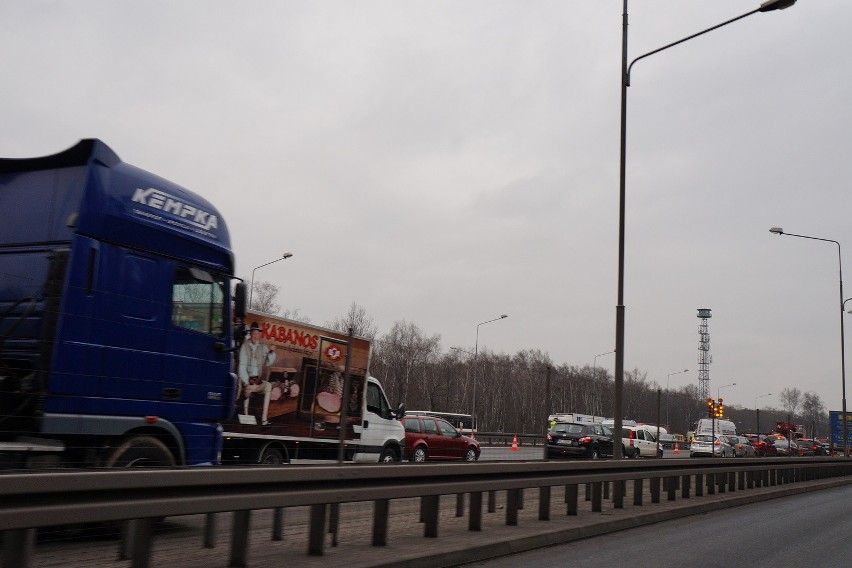 Wypadek w Katowicach na A4