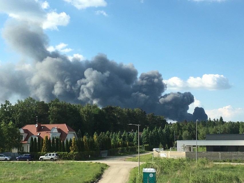 Pożar hali w Zakrzewie