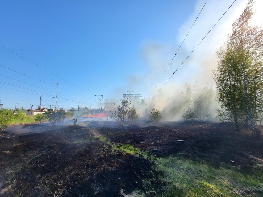 Pożar przy ulicy Krzywoustego w Słupsku