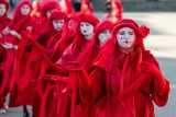 Poznań: Przez miasto przeszedł Red Rebels Brigate. To protest przeciwko masowemu wymieraniu i niszczeniu planety [ZDJĘCIA]