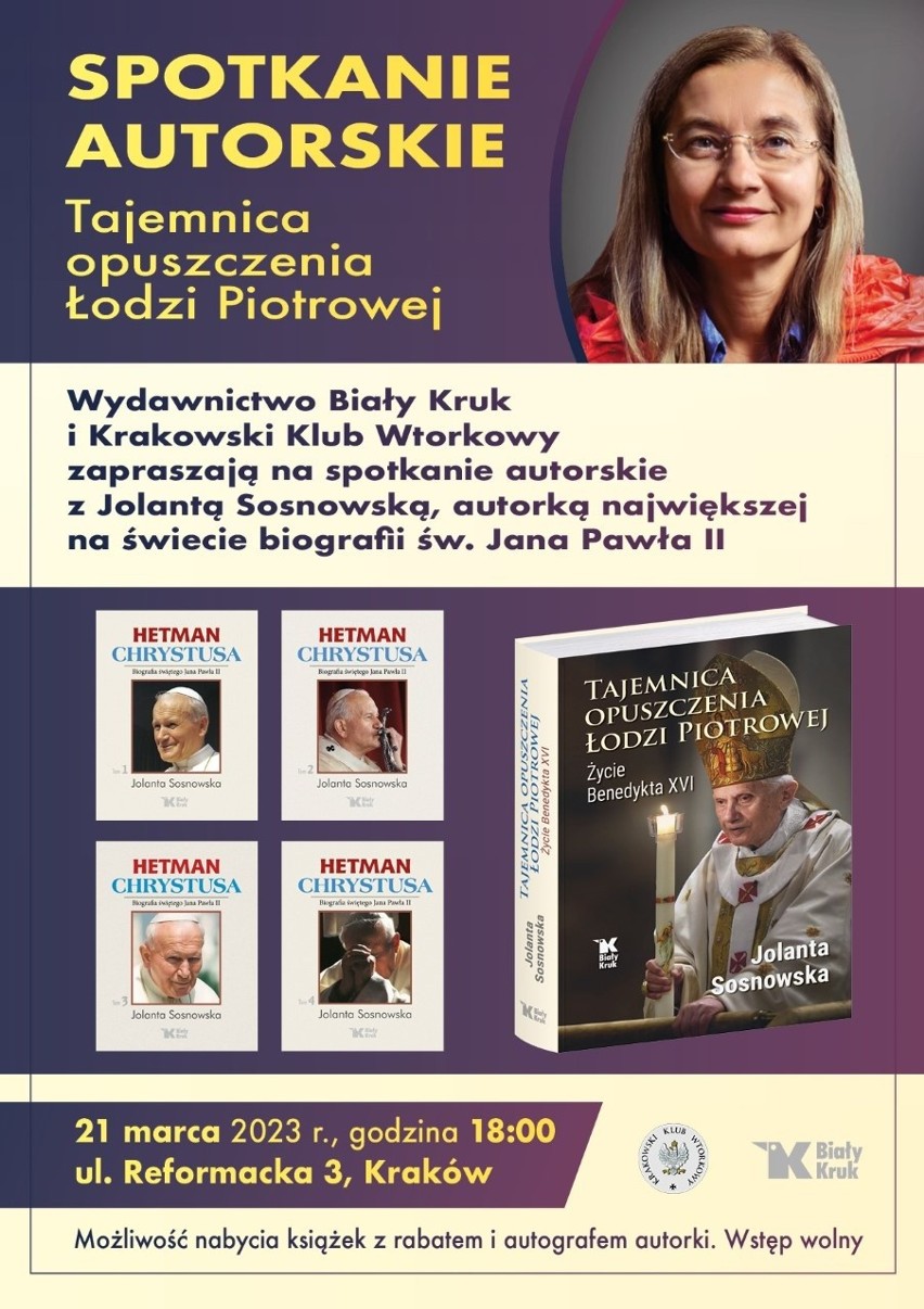Książka, która odkrywa tajemnicę opuszczenia Łodzi Piotrowej. Spotkanie z autorką pierwszej, polskiej biografii Benedykta XVI
