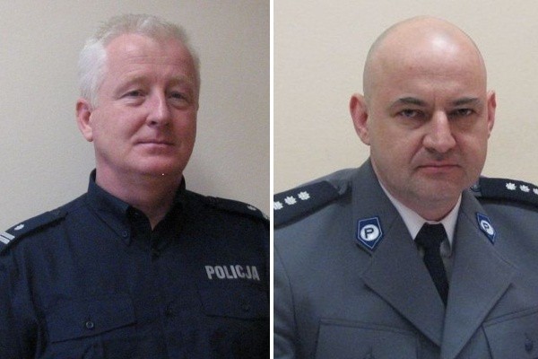 Podinsp. Dariusz Bernacki (z lewej) i kom. Witold Apolinarski.