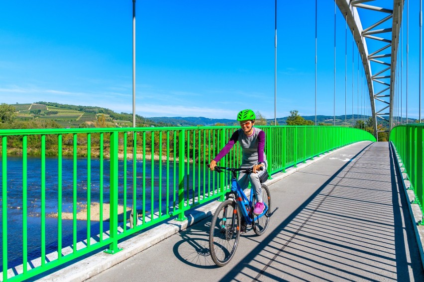 Velo Dunajec. Szlak prowadzi przez bardzo malowniczy przełom...