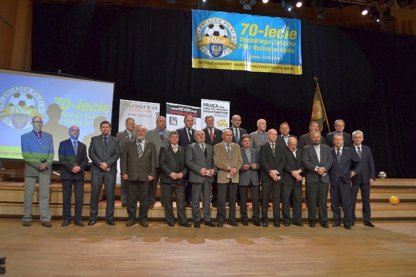 Uroczysta gala 70-lecia Opolskiego Związku Piłki Nożnej.