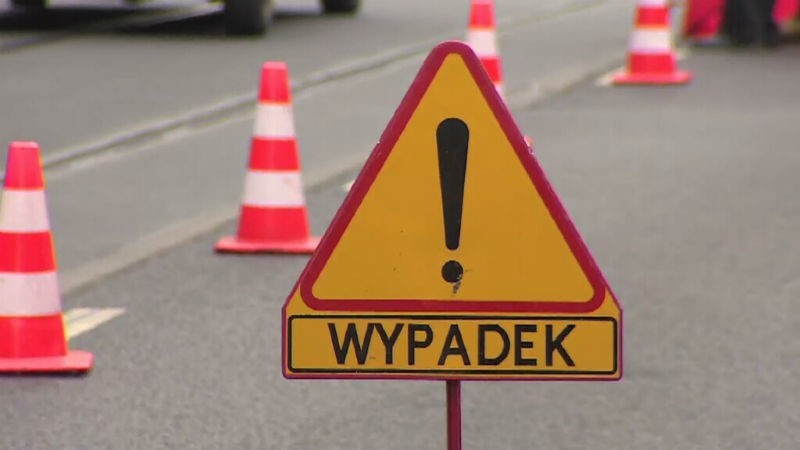 wypadek, droga, znak.