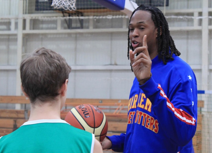 Harlem Globetrotters poprowadzili trening dla koszykarzy SKM Zastal Zielona Góra (wideo, zdjęcia)