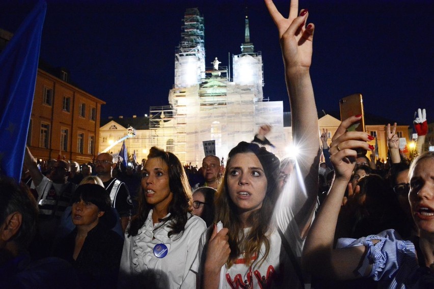 Protest w obronie Sądu Najwyższego